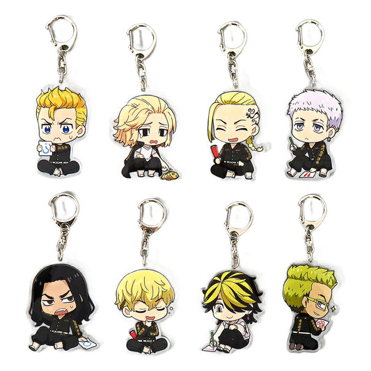 Manjiro Sano, etc. Tokyo Revengers Acrylic Keychain Real Escape Game: Escape From The Never-Ending East Manji War Limited All 8 Types Set Key Chain [USED]