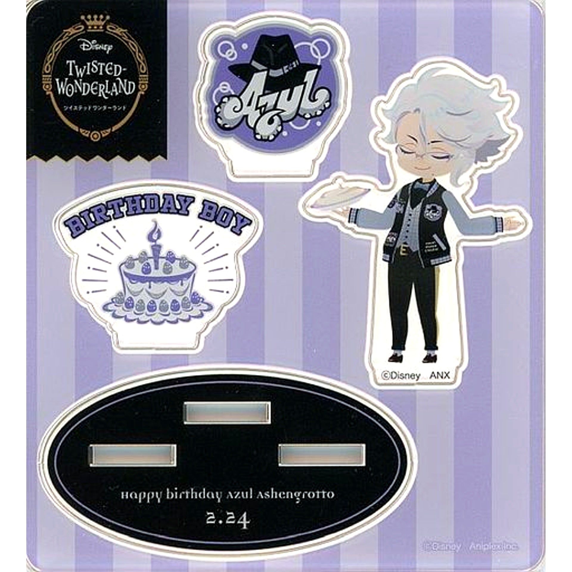 Azul Ashengrotto Mini Acrylic Stand Disney Twisted-Wonderland Azul Birthday Memorial Goods [USED]