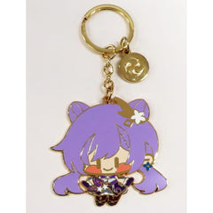 Genshin Keqing Liyue Chibi Series Metal Keychain Keychains [USED]