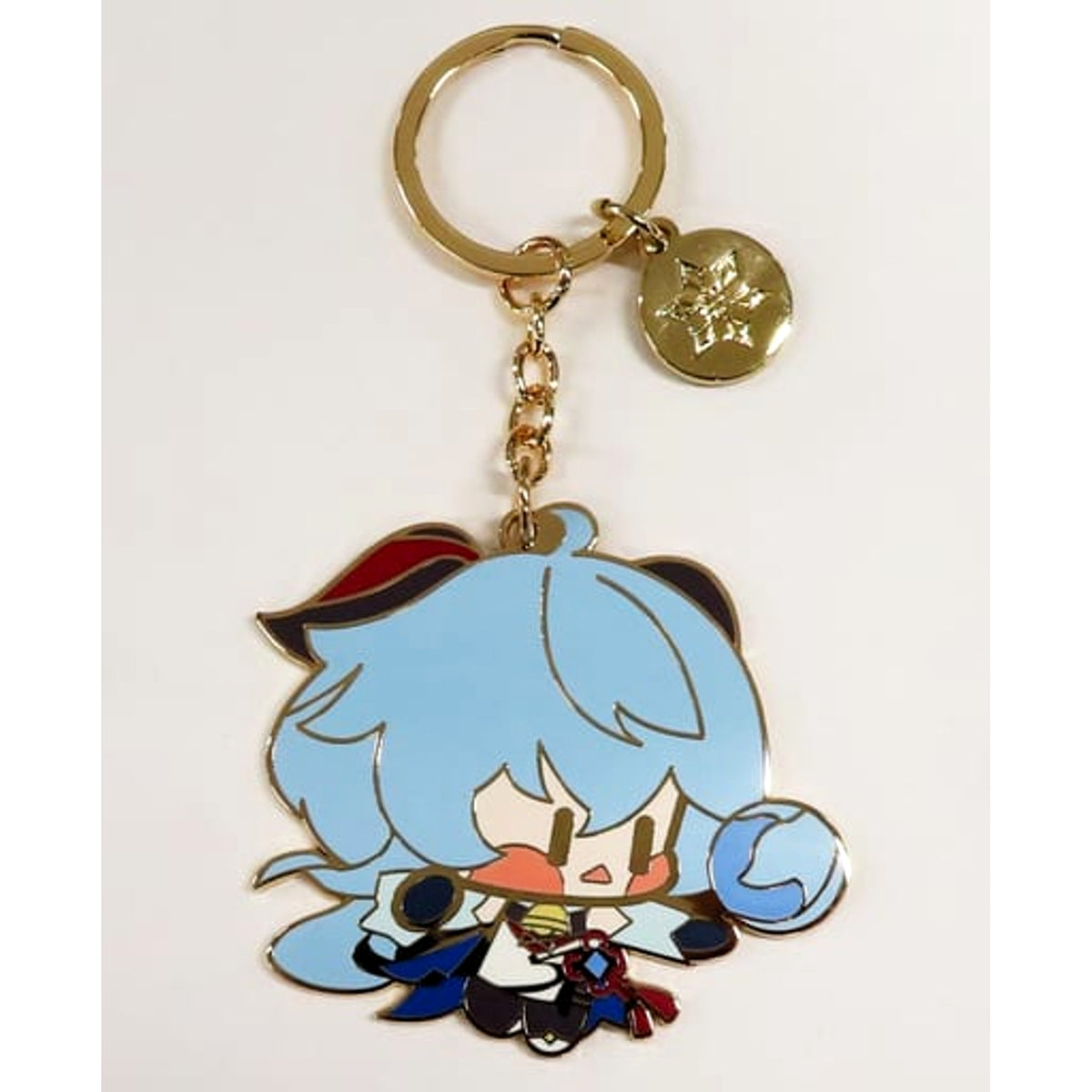 Genshin Ganyu Liyue Chibi Series Metal Keychain Keychains [USED]
