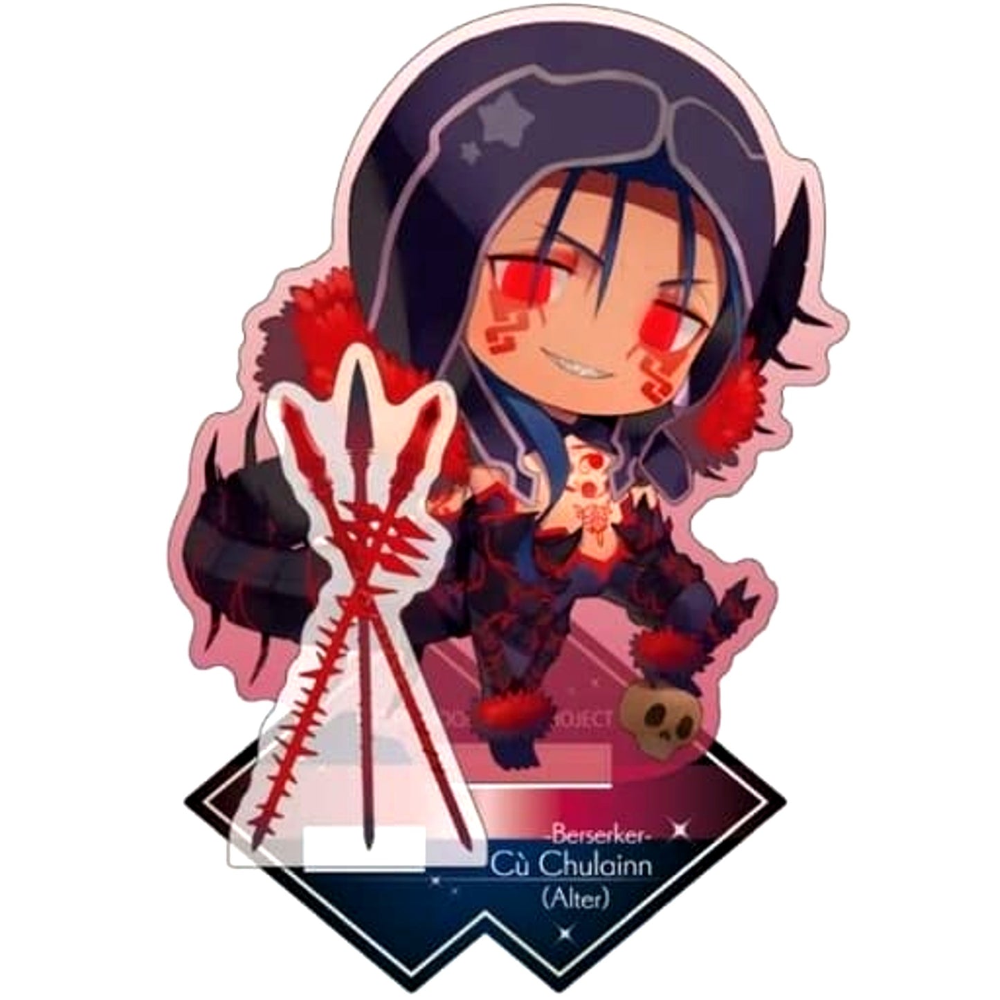 Fate/Grand Order Cu Chulainn Alter Charatoria Acrylic Stand Berserker [USED]