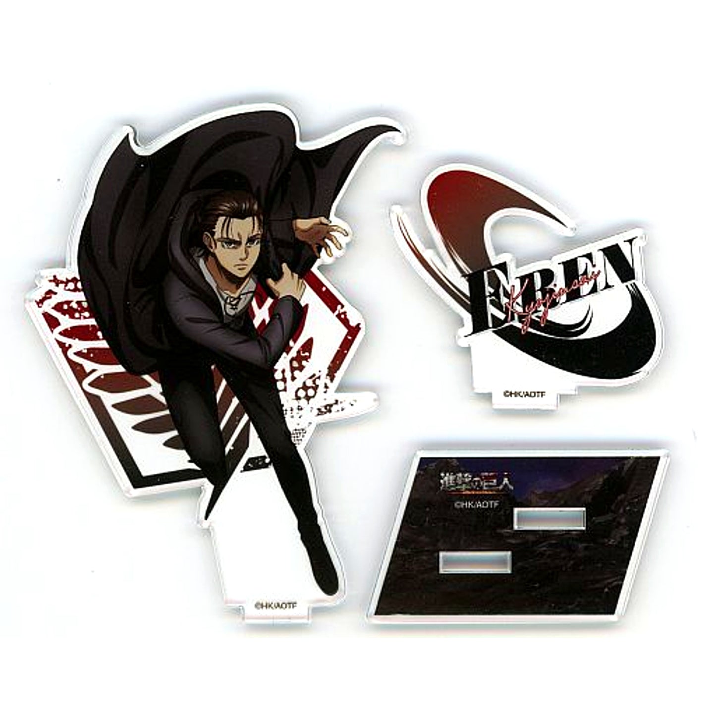 Eren Yeager Attack on Titan Drawn Character Acrylic Stand cookpadLive cafe Titan Festival Vol.3 [USED]