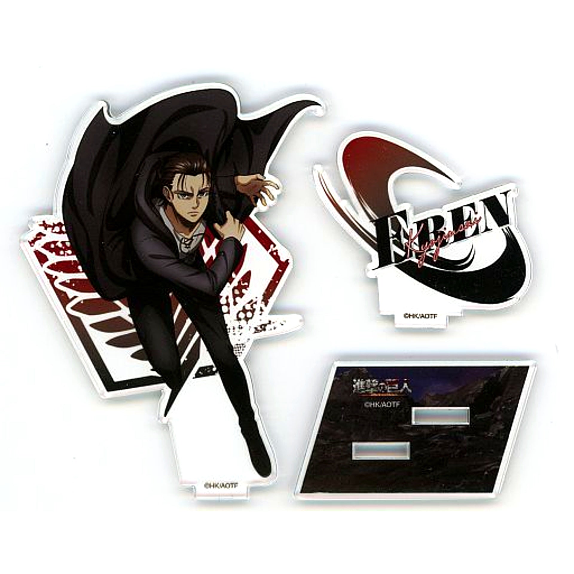 Eren Yeager Attack on Titan Drawn Character Acrylic Stand cookpadLive cafe Titan Festival Vol.3 [USED]