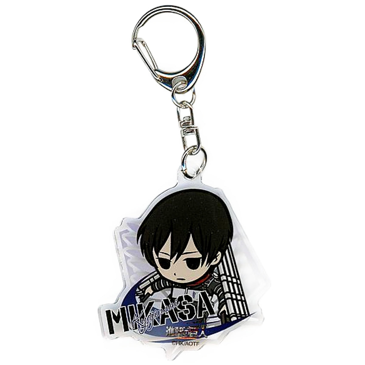 Attack on Titan Mikasa Ackerman Chibi Character Acrylic Keychain cookpadLive Cafe Giant Festival Vol.3 Limited Keychains [USED]