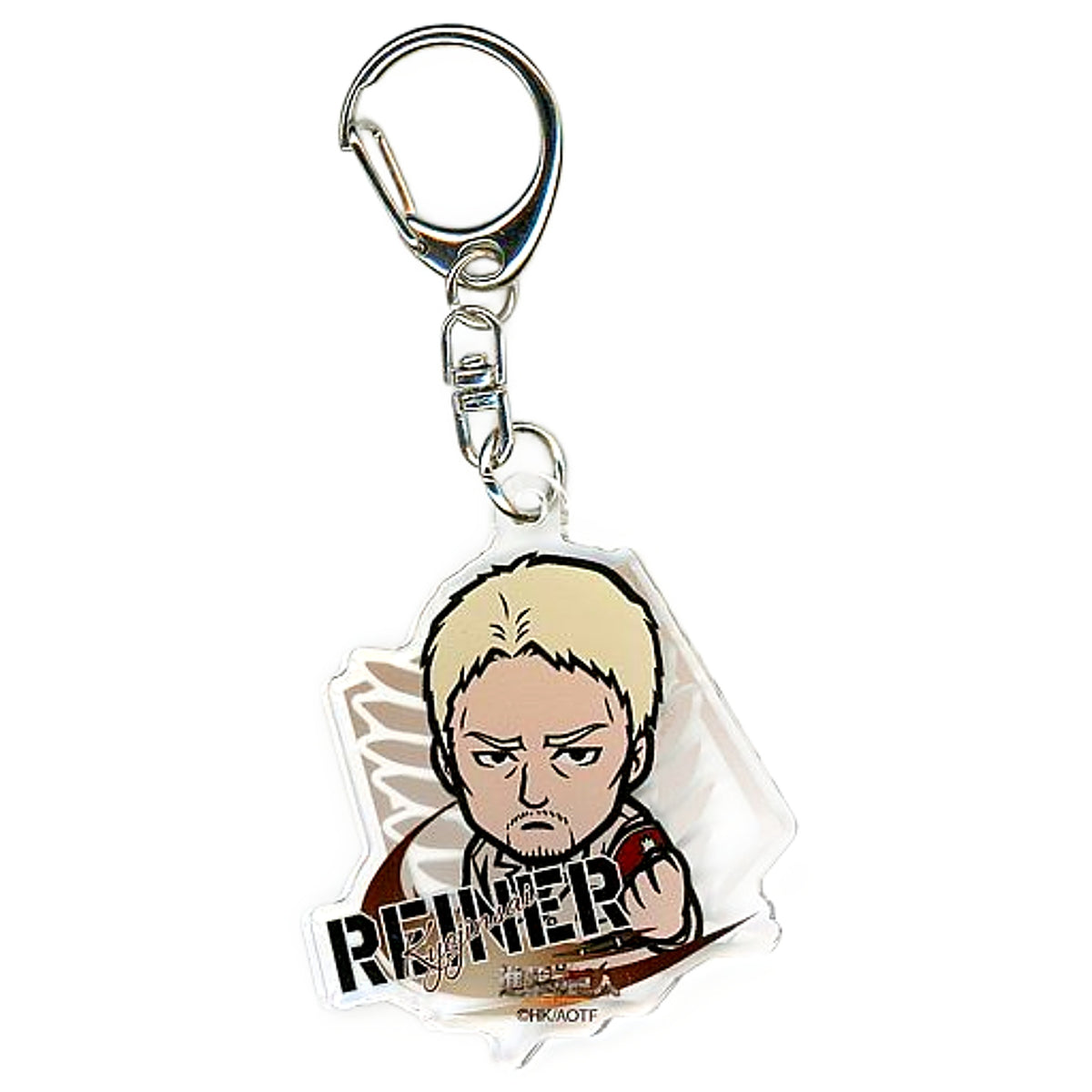 Attack on Titan Reiner Braun Chibi Character Acrylic Keychain Vol.3 cookpadLive Cafe Giant Festival Vol.3 Limited Keychains [USED]