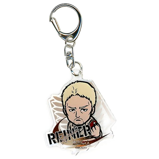 Attack on Titan Reiner Braun Chibi Character Acrylic Keychain Vol.3 cookpadLive Cafe Giant Festival Vol.3 Limited Keychains [USED]