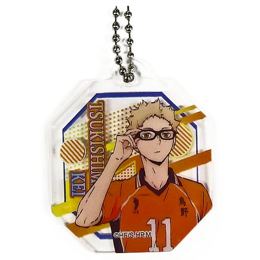Kei Tsukishima Haikyu!! TO THE TOP Akrimini Acrylic Keychain Mascot [USED]