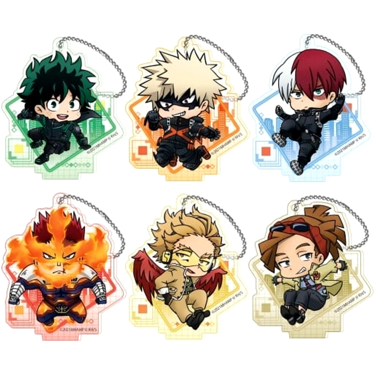 My Hero Academia Izuku Midoriya & Others Tojicolle Acrylic Keychain Vol.6 All 6 Types Set Keychains [USED]