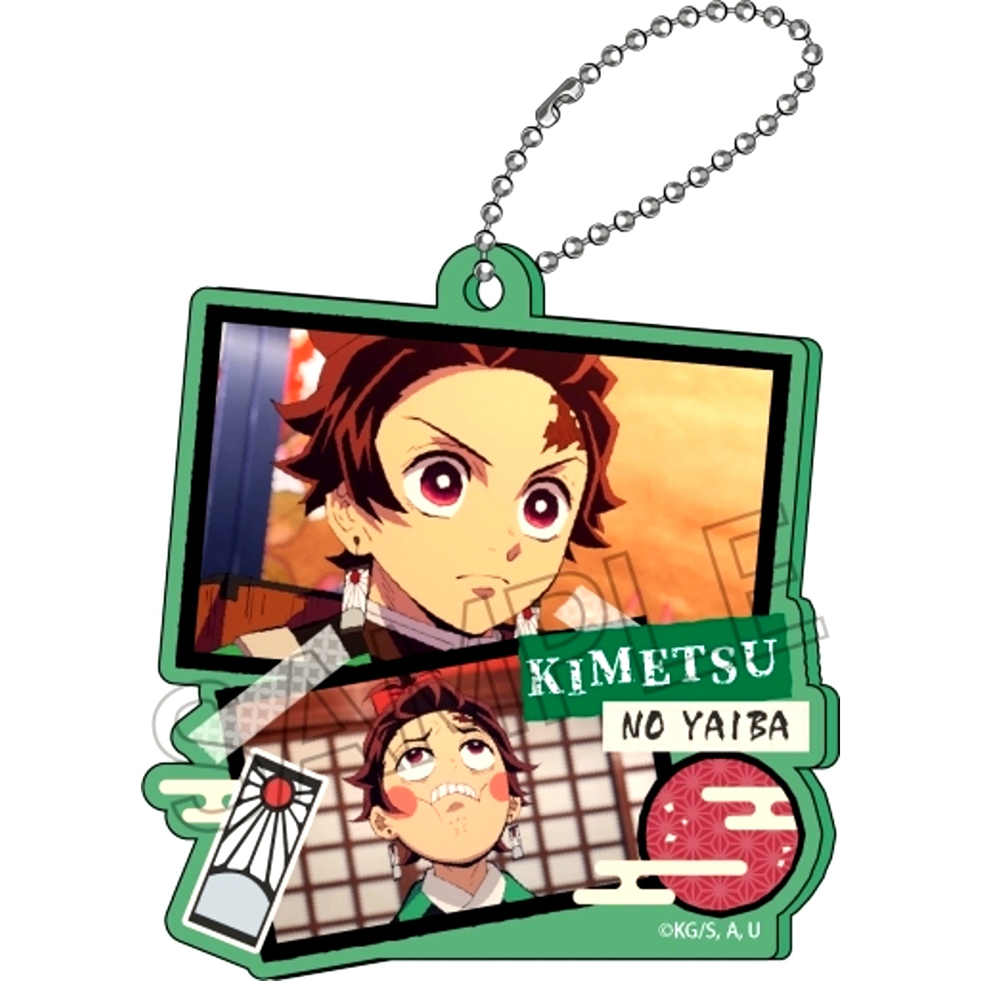 Tanjiro Kamado Demon Slayer: Kimetsu no Yaiba Collage Acrylic Keychain [USED]