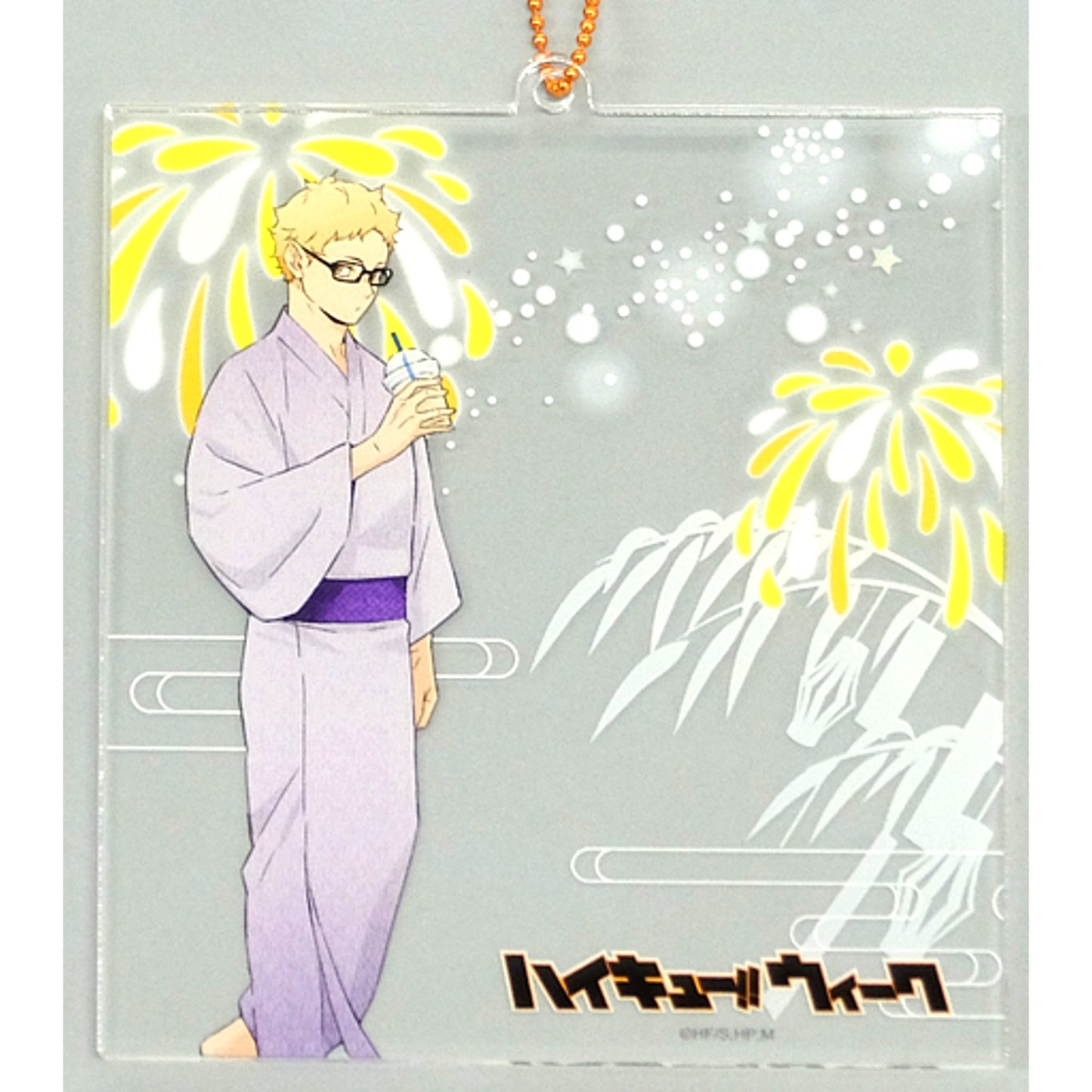 Kei Tsukishima Acrylic Card Keychain Haikyu!! Week 2021 in Sendai Forus [USED]