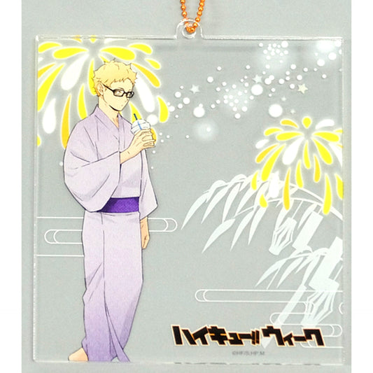 Kei Tsukishima Acrylic Card Keychain Haikyu!! Week 2021 in Sendai Forus [USED]