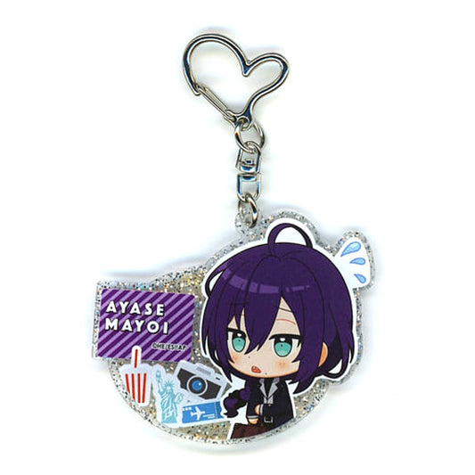 Special Screening Ensemble Stars!! -Road To Show!!- Mayoi Ayase Chibi Gift Keychain Road To Show!! Ver. animatecafe 1st Edition Limited Keychains [USED]