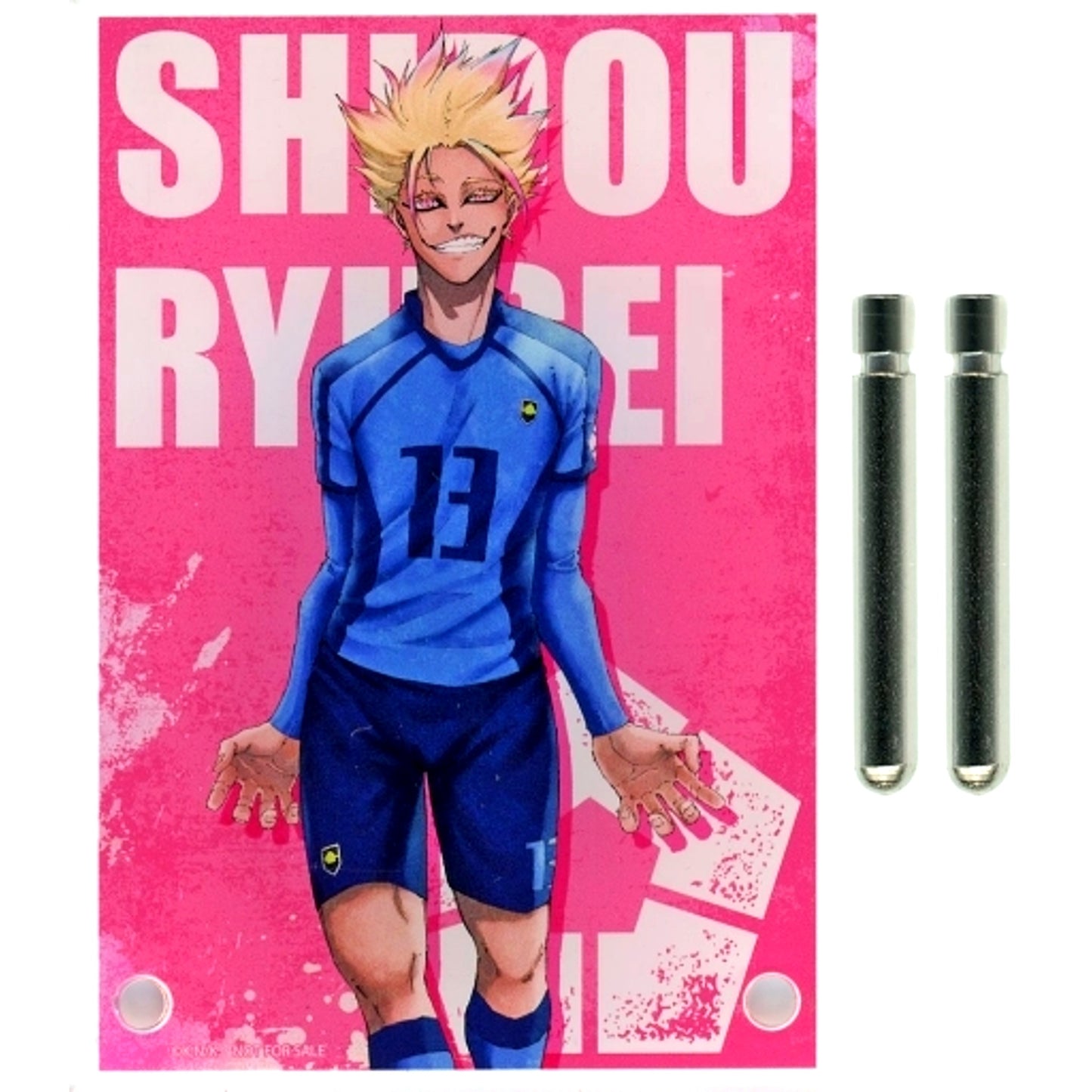 Ryusei Shidou Winning Prize Blue Lock x Princess Cafe A7 Acrylic Plate [USED]