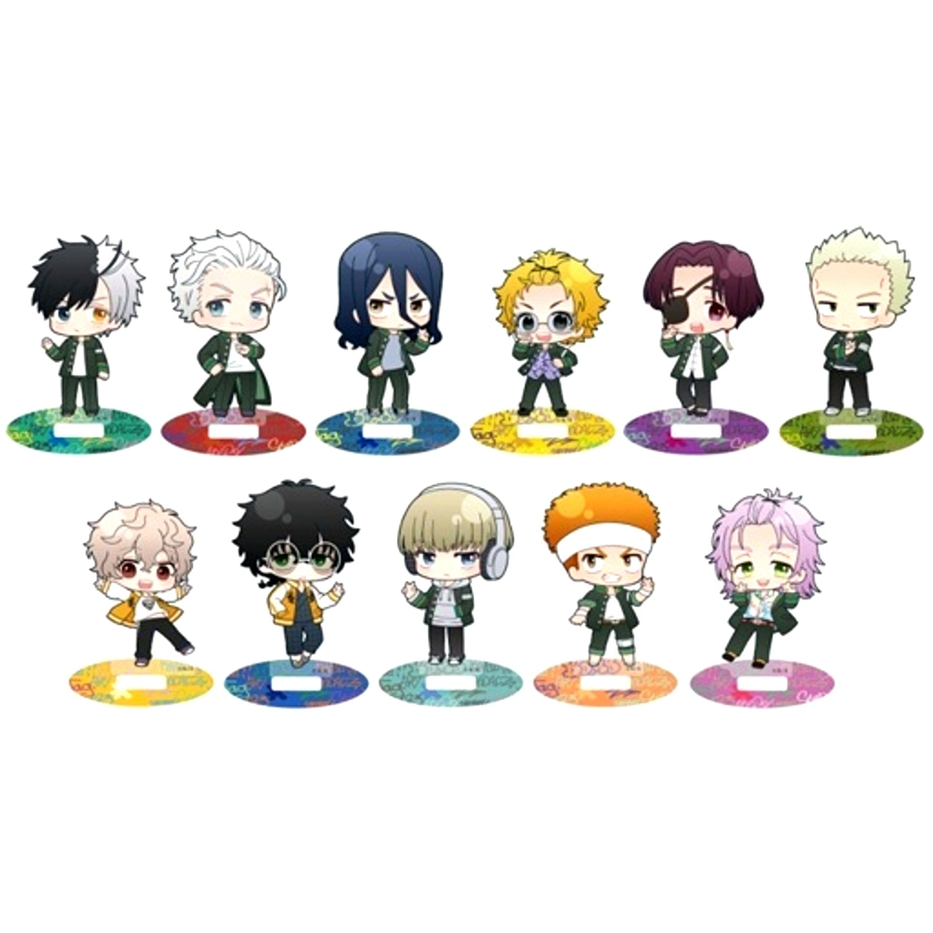 Set of 11 Wind Breaker Trading SD Acrylic Stand [USED]