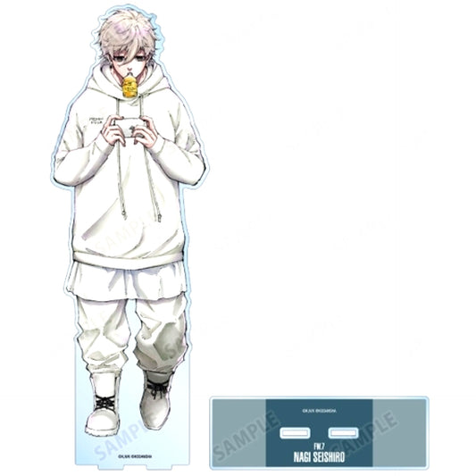 Seishiro Nagi Casual Clothes Ver. Extra Large Acrylic Stand Blue Lock [USED]