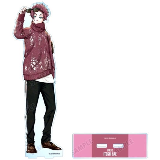 Sae Itoshi Casual Clothes Ver. Extra Large Acrylic Stand Blue Lock [USED]