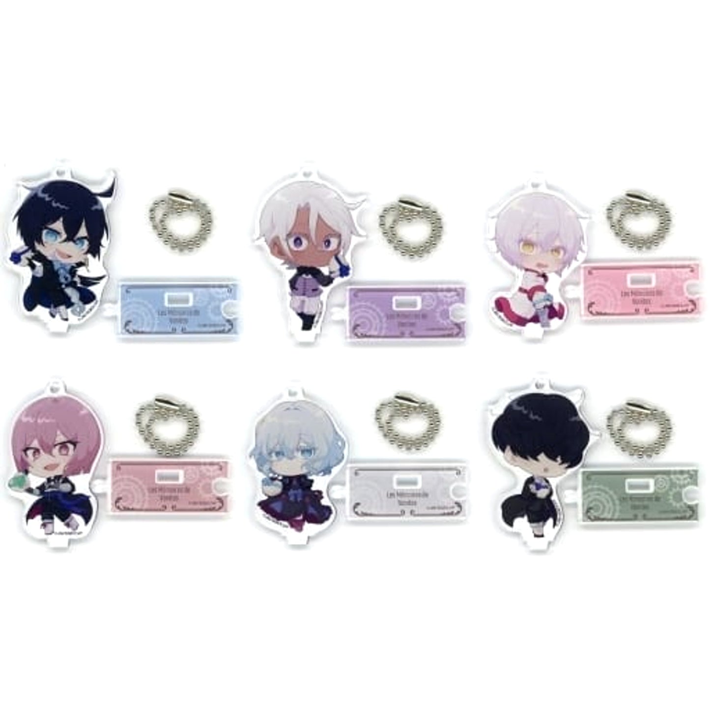 The Case Study of Vanitas Vanitas & Others Connectable Acrylic Stand Keychain LAWSON Limited All 6 Types Set Keychains [USED]
