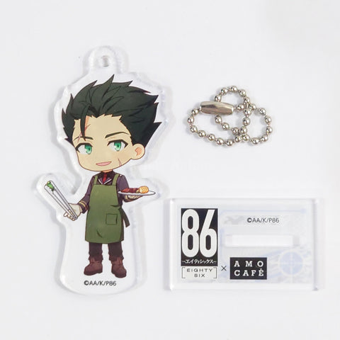 86 Raiden Shuga Mini Character Acrylic Stand Keychain AMO CAFE Limited Keychains [USED], photo 1