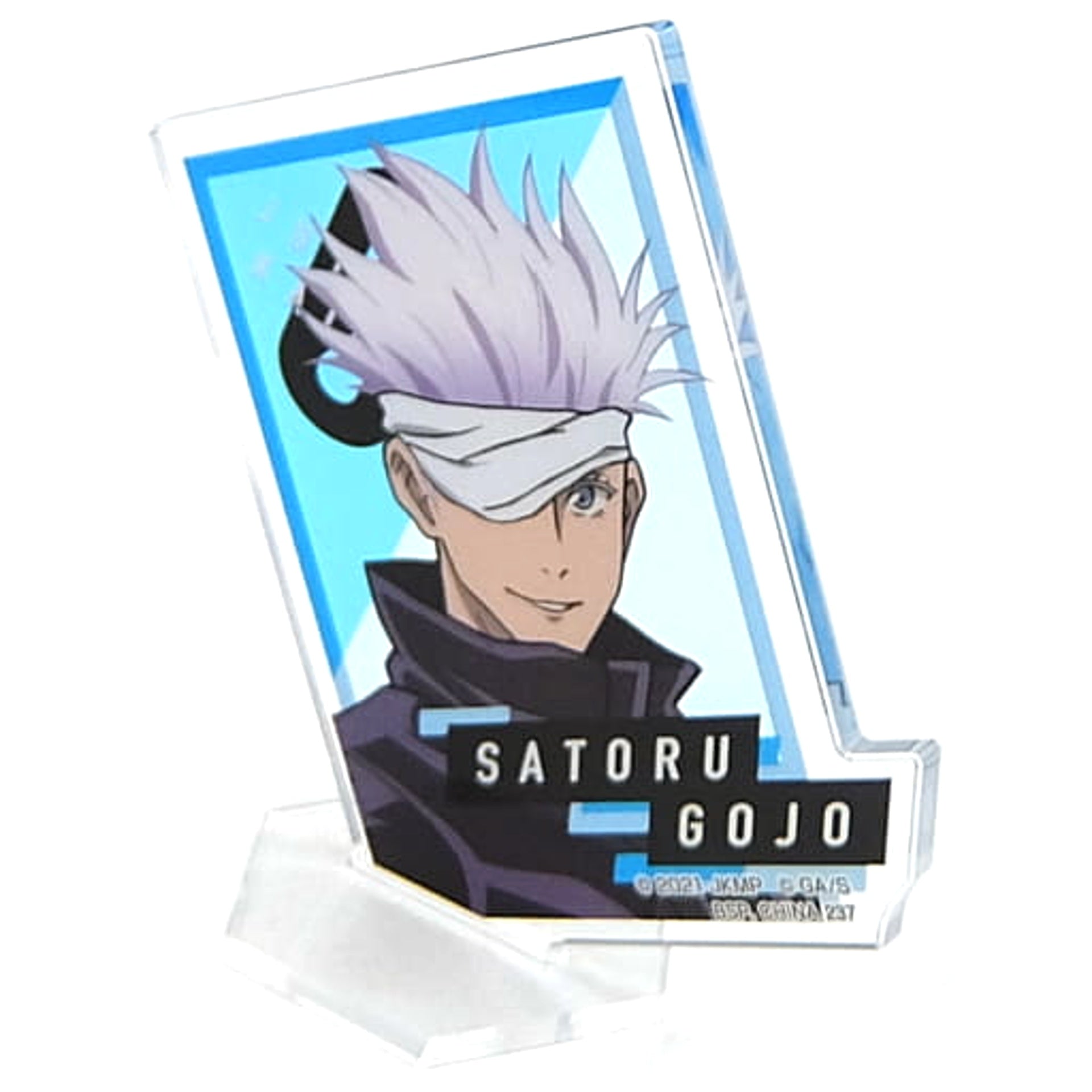 Jujutsu Kaisen 0 Satoru Gojo Square Acrylic Stand Ichiban Kuji Manifestation Prize F Acrylic Stands [USED]
