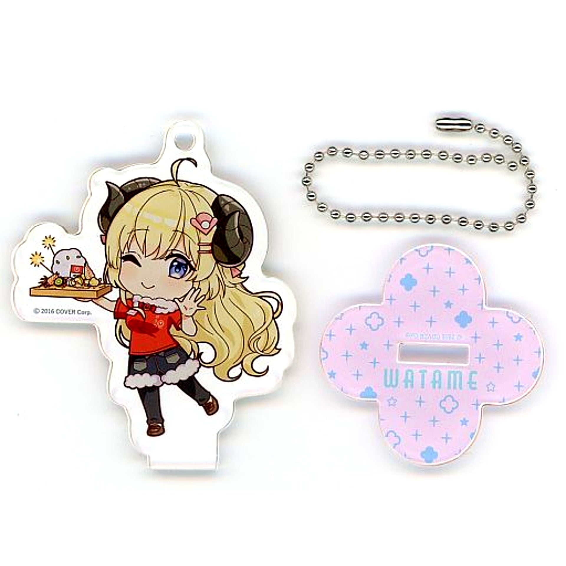 Tsunomaki Watame C. Merino Uniform Celebration Plate Ver. Hololive Tsunomaki Watame x Merino WATAMERINO Collaboration Mini Character Ver. Acrylic Stand [USED]