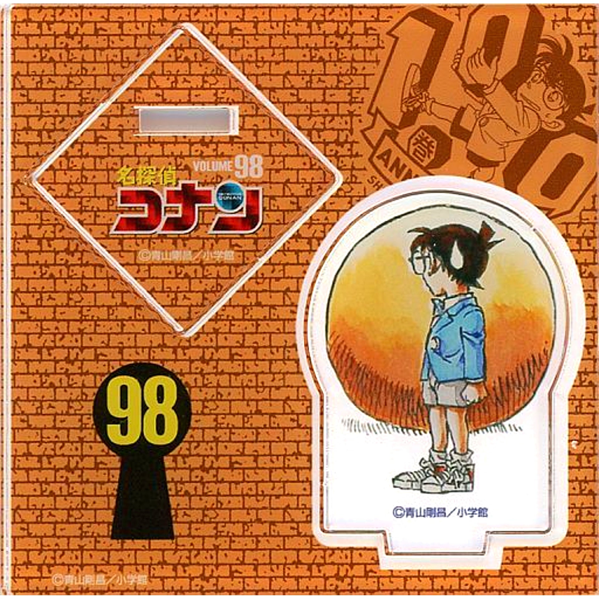 Conan Edogawa Comic Vol.98 Spine Detective Conan 100th Anniv Cafe Acrylic Stand B [USED]