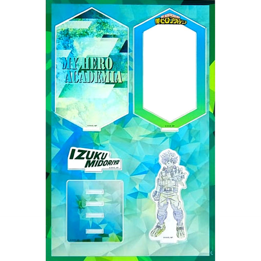 Izuku Midoriya Line Art Ver. Diorama Acrylic Stand Grab Victory With Those Hands! My Hero Academia Hero Plaza Limited [USED]