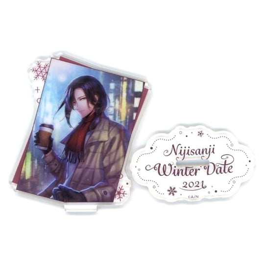 Shellin Burgundy Acrylic Stand Virtual YouTuber Nijisanji Winter Date 2021 [USED]
