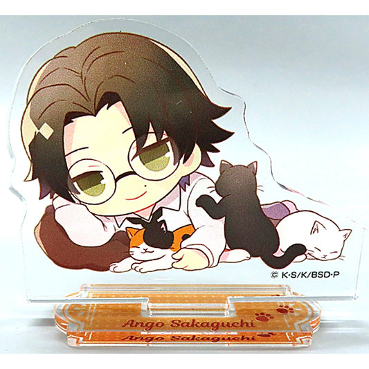 Ango Sakaguchi D-3 Prize Mini Bungo Stray Dogs Covered in Cats Collection Rakuten Collection Acrylic Stand Figure [USED]