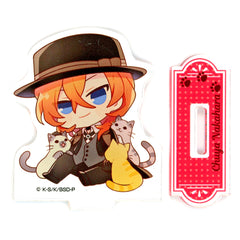 Chuya Nakahara Prize D-5 Bungo Stray Dogs Covered in Cats Collection Rakuten Collection Mini Character Acrylic Stand Figure [USED]