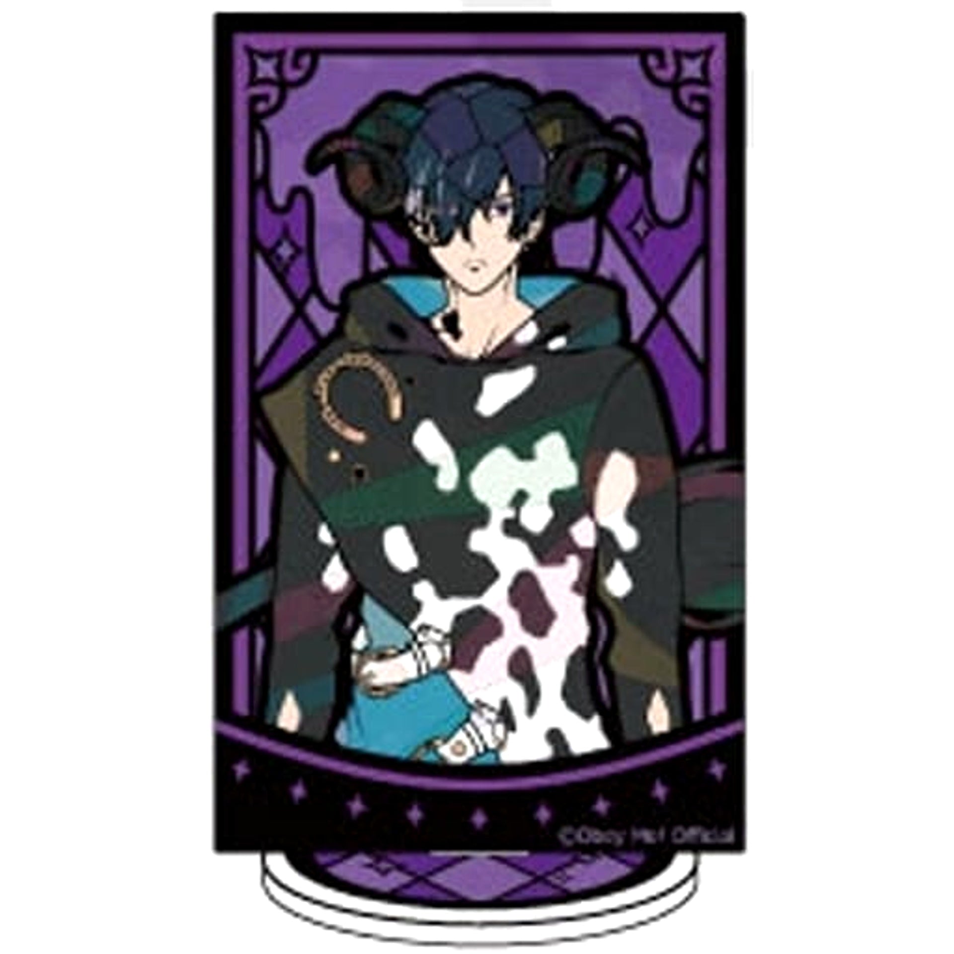 Obey Me! Belphegor Chara Stained Series Trading Acrylic Stand Acrylic Stands [USED]