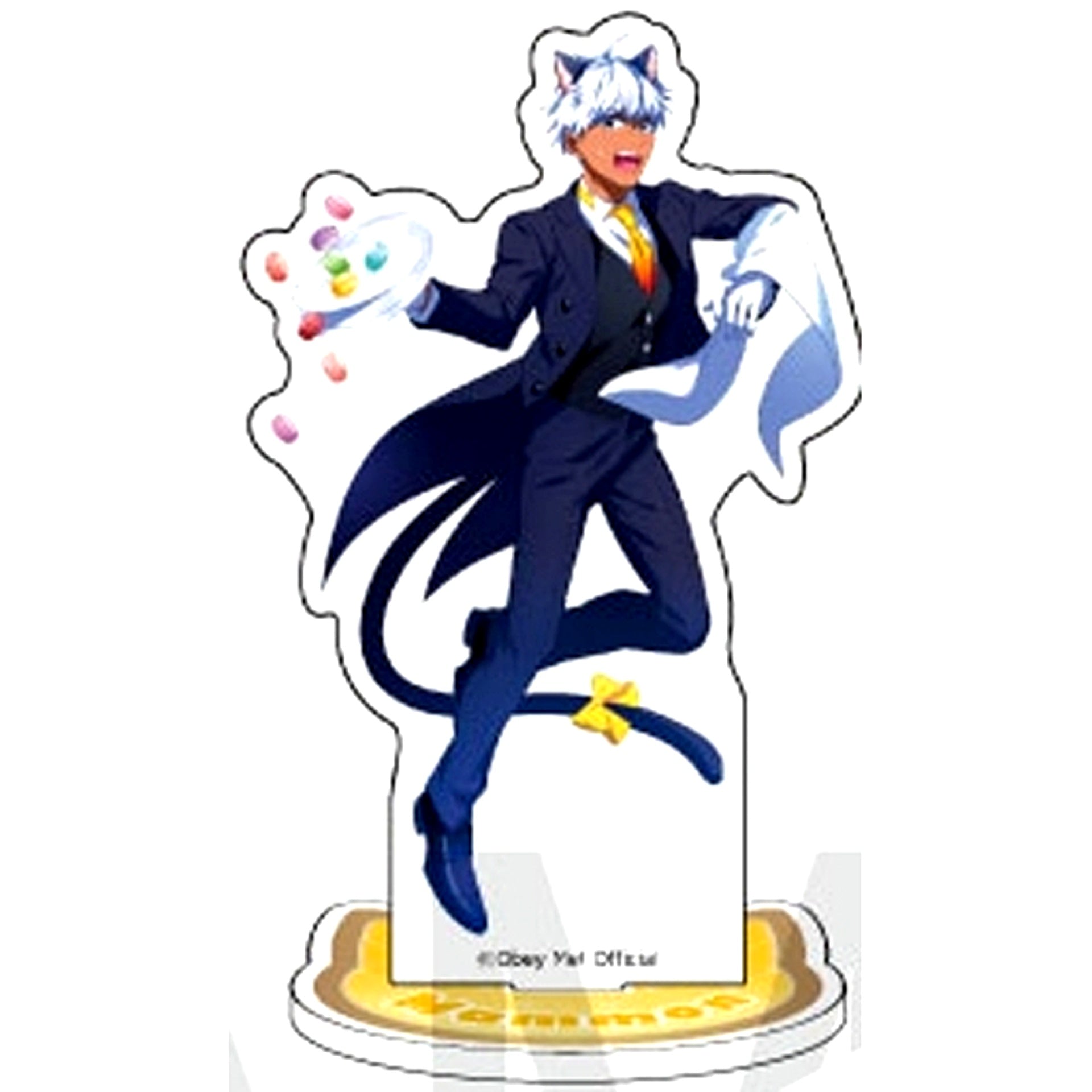Mammon Trading Acrylic Stand Obey Me! x mixx garden Black Cat Butler Cafe [USED]