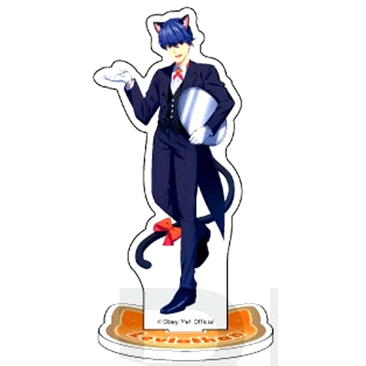 Leviathan Obey Me! x mixx garden Black Cat Butler Cafe Trading Acrylic Stand [USED]