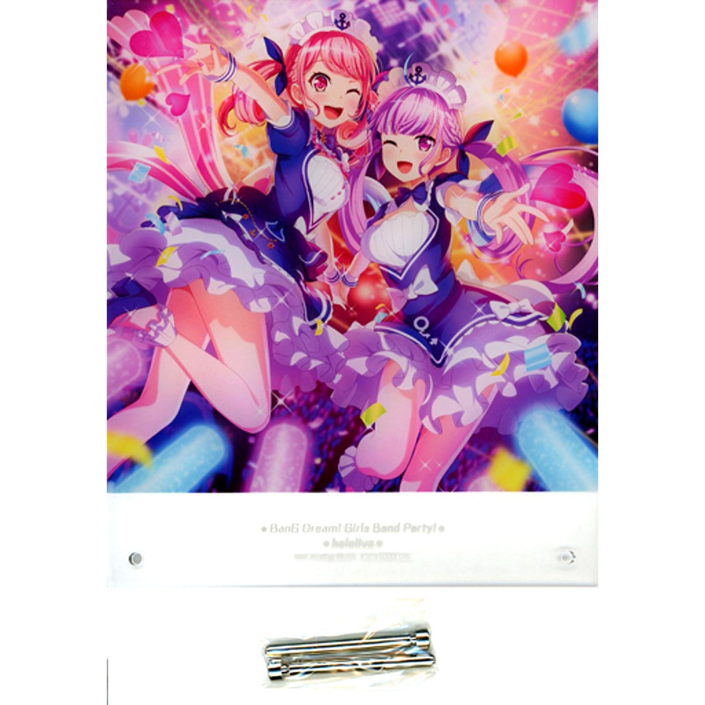 Aya Maruyama x Aqua Minato BanG Dream! Girls Band Party! x Hololive Collabo Jacket Acrylic Panel [USED]