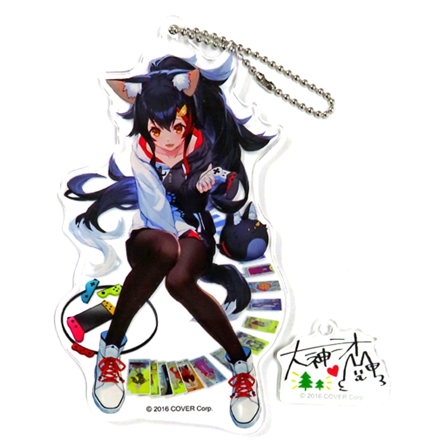 Ookami Mio LAM Illustration Hololive Acrylic Keychain Hololive x Capchore [USED]