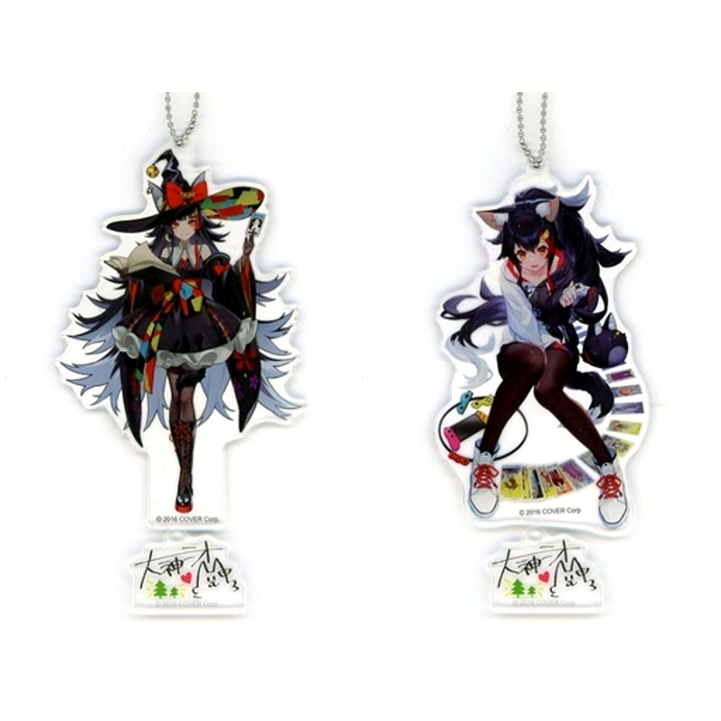 Set of 2 Hololive Acrylic Keychain Cap Tore Collabo [USED]