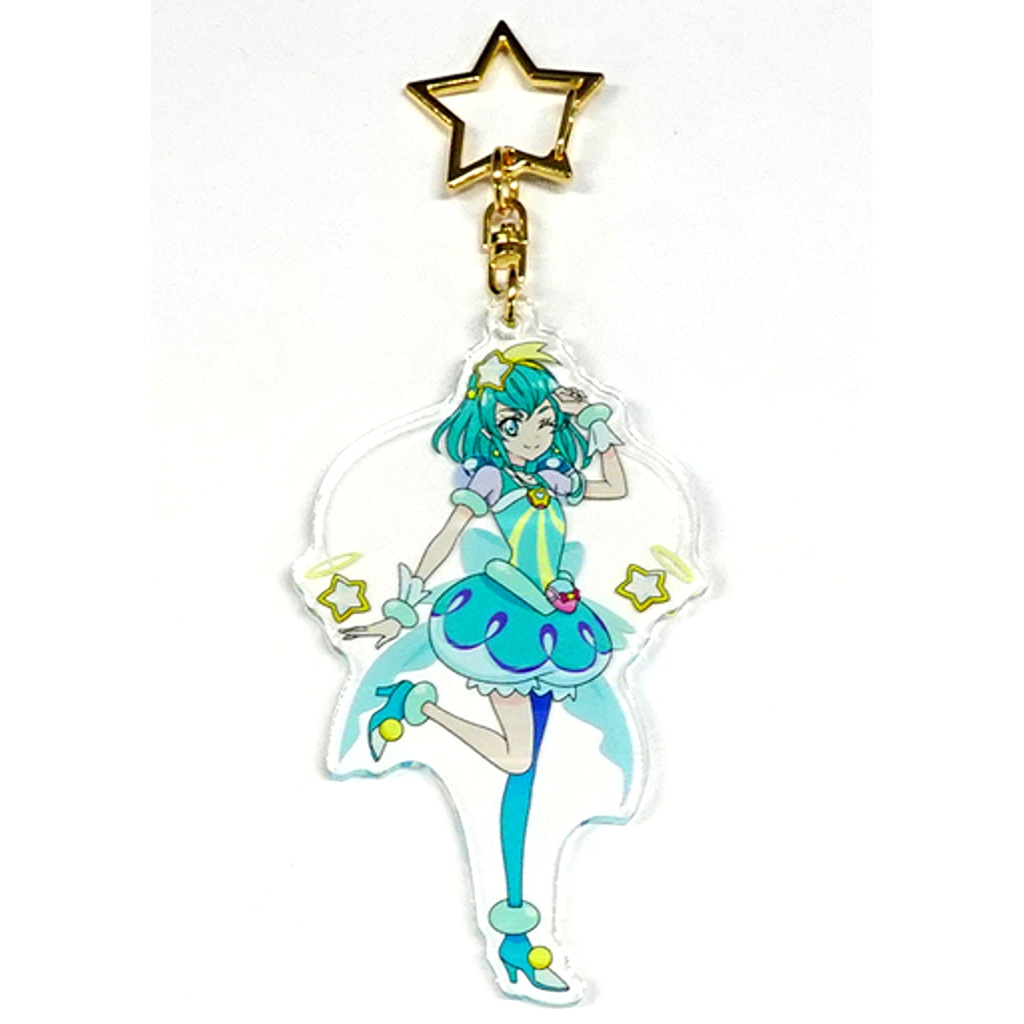 Cure Milky Acrylic Keychain Star Twinkle Pretty Cure Ohoshisama Vacation in Laguna Tenbosch [USED]