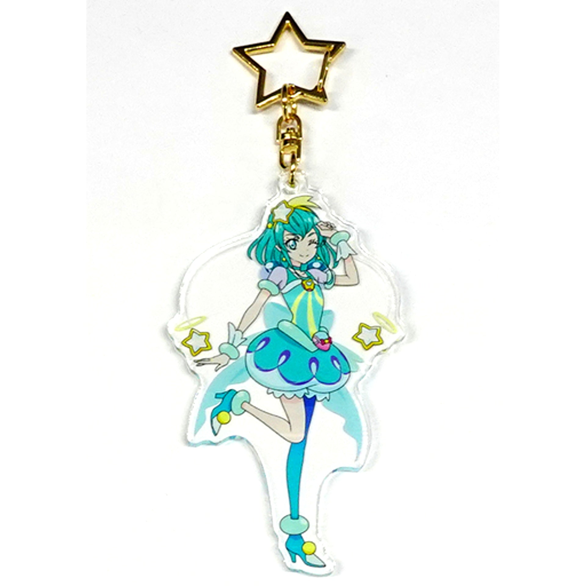 Cure Milky Acrylic Keychain Star Twinkle Pretty Cure Ohoshisama Vacation in Laguna Tenbosch [USED]