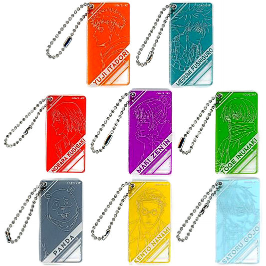 Jujutsu Kaisen Megumi Fushiguro & Others Key Frame Acrylic Keychain Collection Mappa Show Case 10th Anniversary Since2011 in animate Limited All 8 Types Set Keychains [USED]