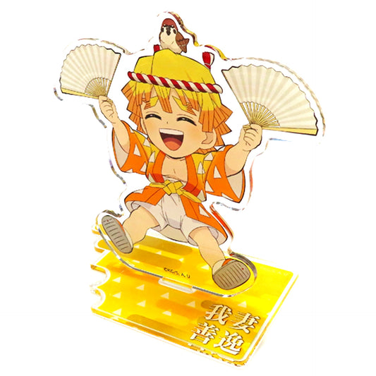 Zenitsu Agatsuma Limited Acrylic Stand Tsukiji Gindaco x Demon Slayer: Kimetsu no Yaiba Made-to-Order Exclusive [USED]