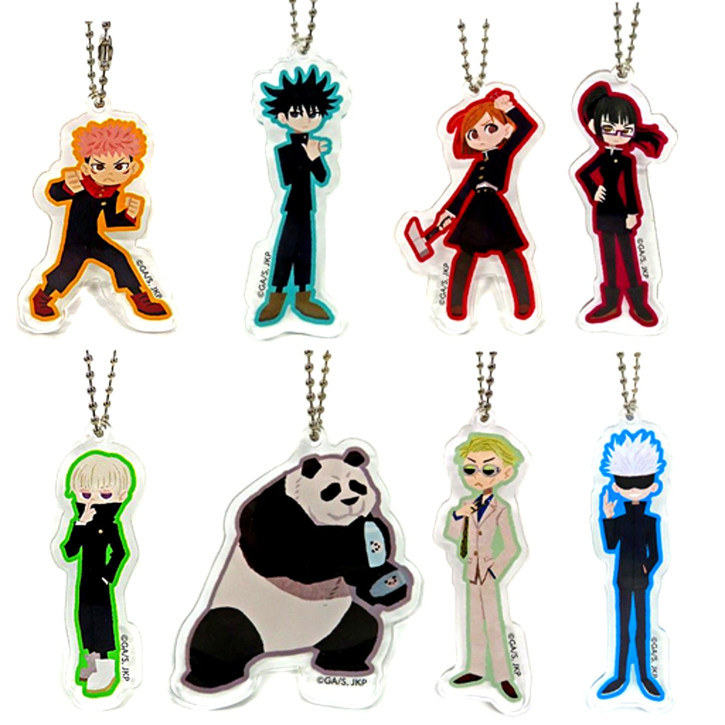 Set of 8 Jujutsu Kaisen Blind Acrylic Keychain [USED]