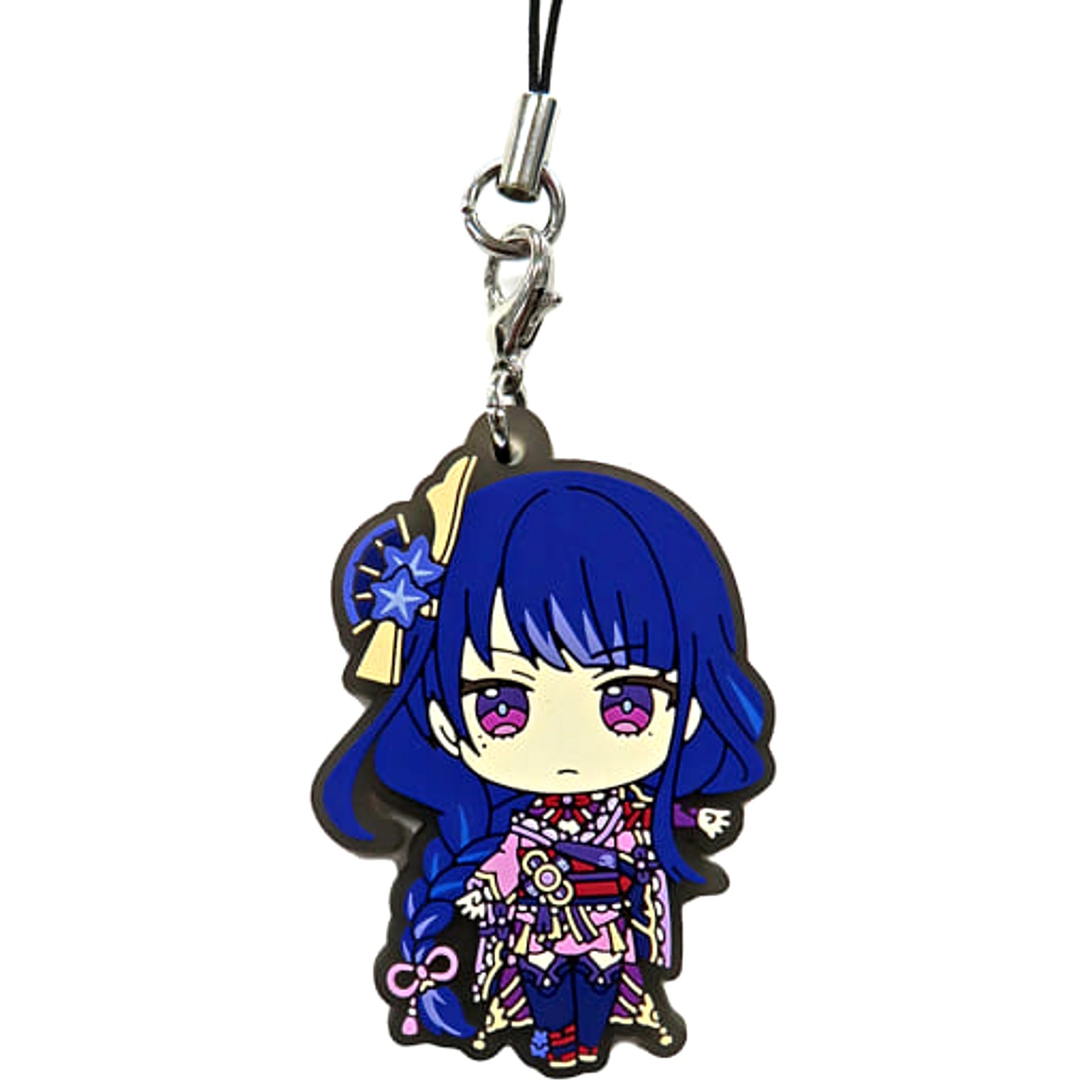 Genshin Raiden Shogun Capsule Rubber Strap Vol.5 Keychains [USED]