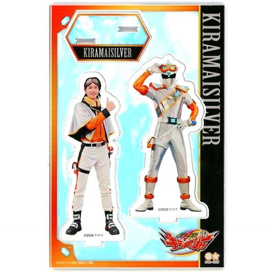 Kiramai Silver Takamichi Crystalia Mashin Sentai Kiramager Acrylic Stand [USED]