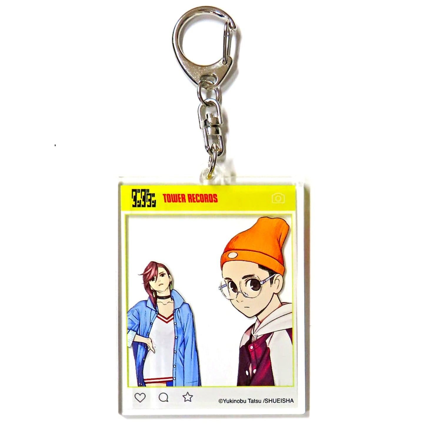 Dandadan Momo Ayase and Ken Takakura Cap Ver Trading Acrylic Keychain Tower Records [USED]