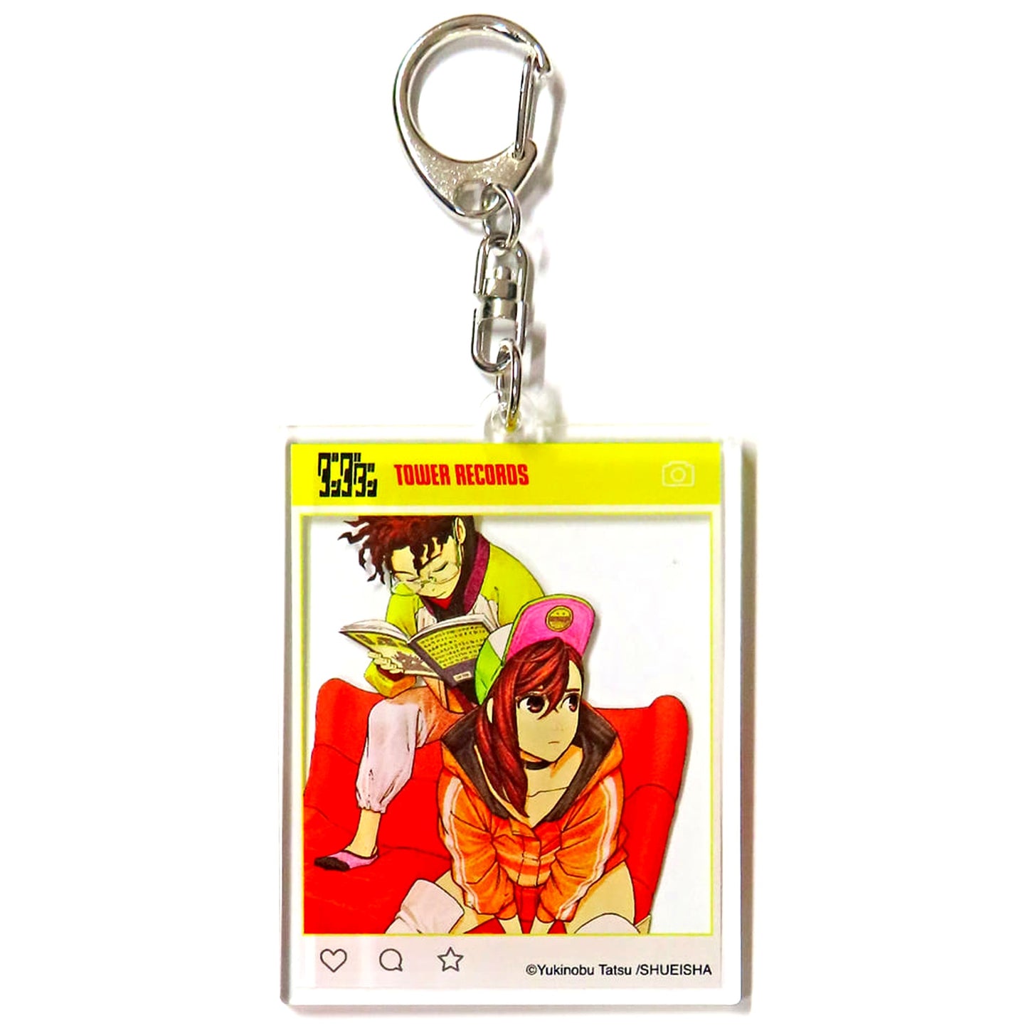 Dandadan Momo Ayase and Ken Takakura Sofa Ver Trading Acrylic Keychain Tower Records [USED]