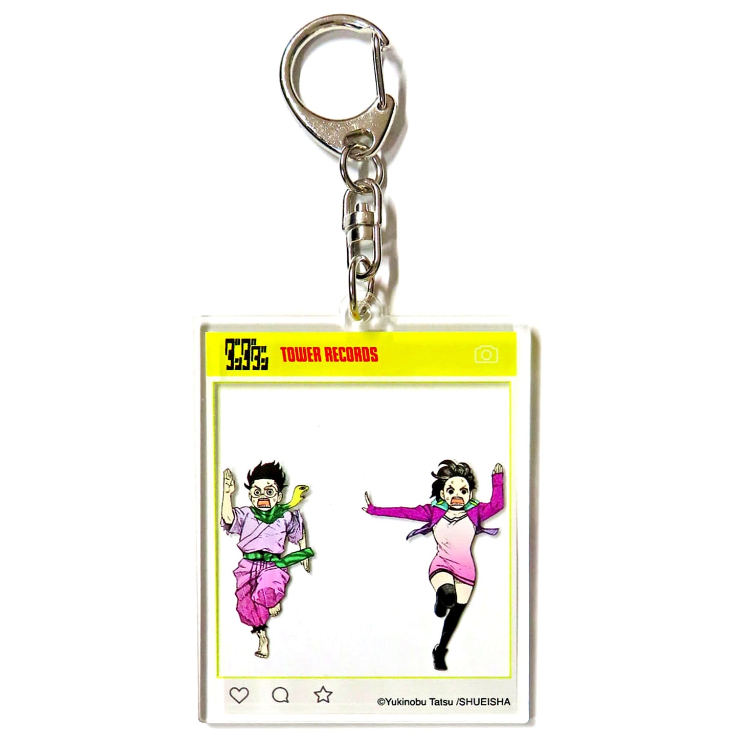 Dandadan Momo Ayase and Ken Takakura Dash Ver Trading Acrylic Keychain Tower Records [USED]