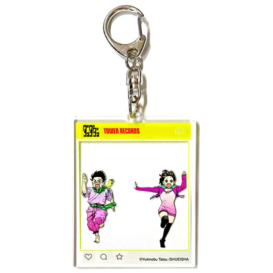 Dandadan Momo Ayase and Ken Takakura Dash Ver Trading Acrylic Keychain Tower Records [USED]