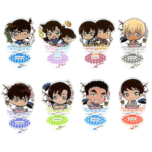 Set of 8 Detective Conan Chara Bouquet Trading Acrylic Stand Collection [USED]
