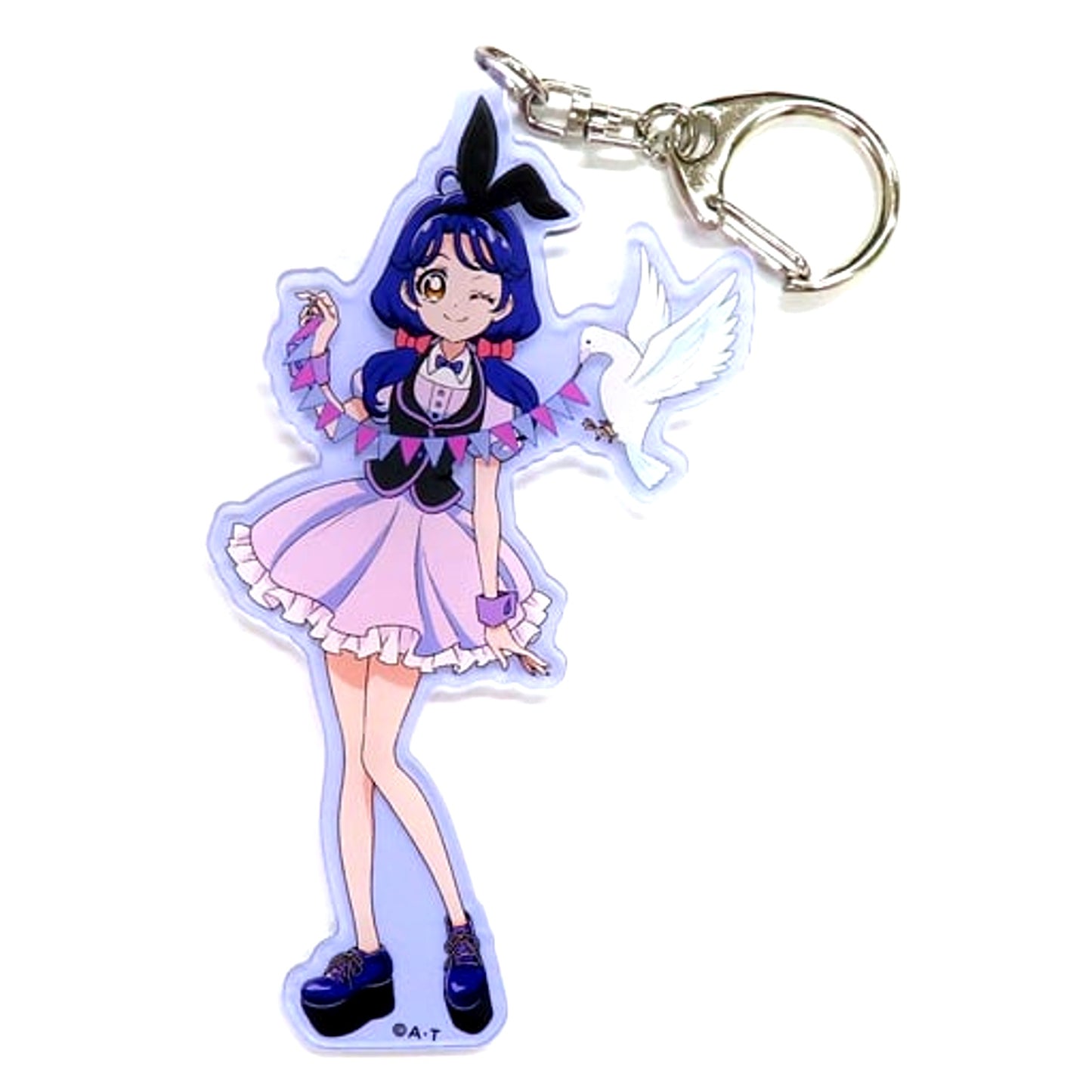 Cure Coral Sango Suzumura Tropical-Rouge! PreCure Cocoon City Branch Design Acrylic Keychain Pretty Store Ltd [USED]