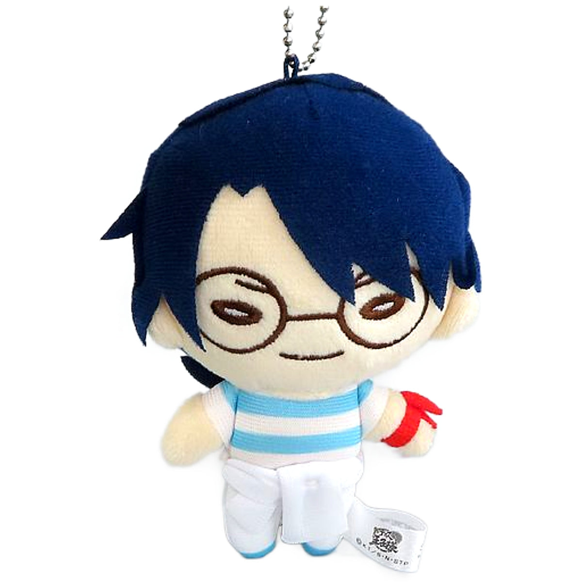 The New Prince of Tennis Yushi Oshitari Happy Summer Valentine Nitotan Plush Toy with Ball Chain Keychains [USED]