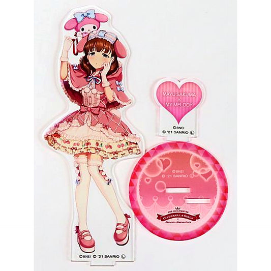 Mayu Sakuma & My Melody THE IDOLM@STER CINDERELLA GIRLS x Sanrio Characters Acrylic Stand [USED]
